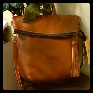 NWT Patricia Nash Tan Luzille Convertible Backpack